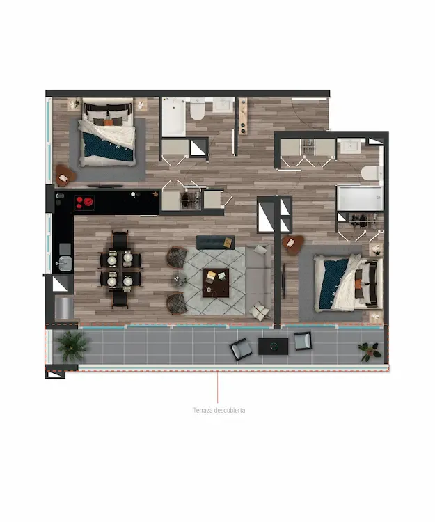 Modelo F · 81,2 m²